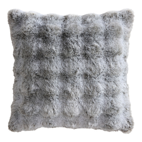 Platinum Rabbit Faux Fur Cushion Temple Webster